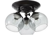 Люстра потолочная трехрожковая 220В Е27 Кофе картинка 